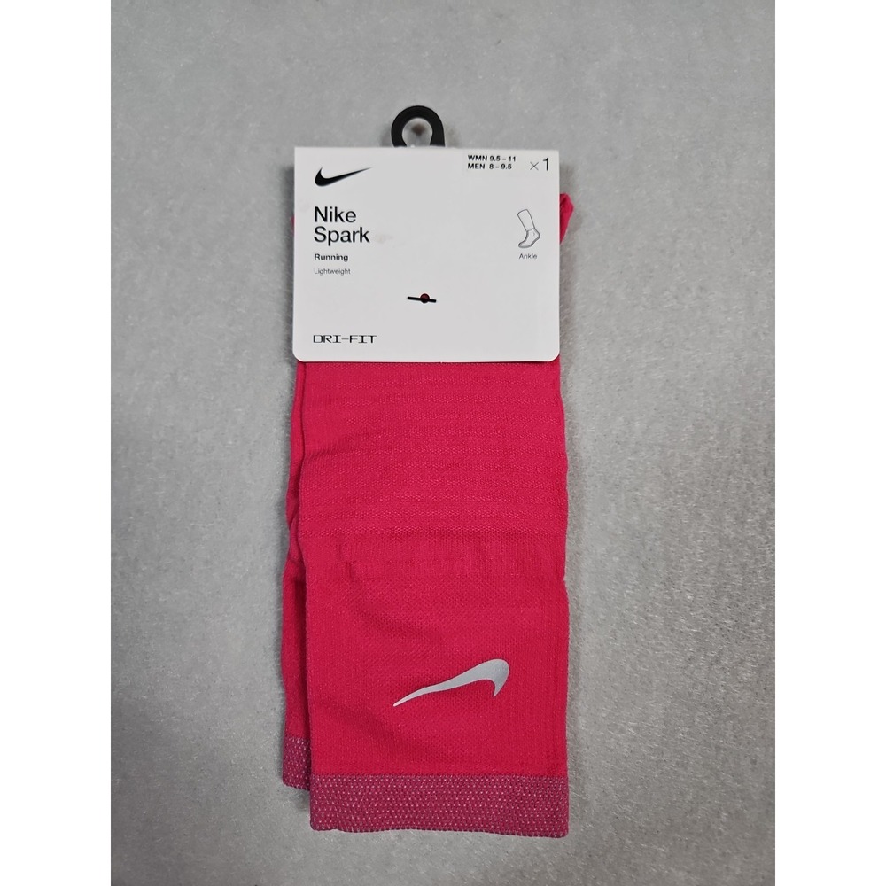 Nike Spark Womens Pink‎ Ankle Running Socks Womens Size 9.5 - 11 - New